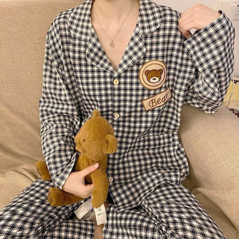 工場卸売りpyjamas日系アニメ布丁犬パジャマ女春秋綿長袖長ズボンカバー対外貿易|undefined