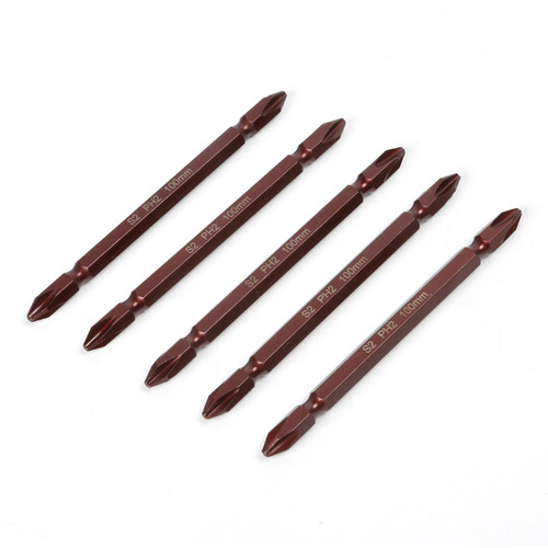 S2 magnetic high-strength double-head cross bit electric screwdriver extended air bit electric drill magnetic screwdriver bit tip
