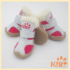 新型冬ペット保温綿靴羊小毛犬雪地靴テディ博美靴ペット用品卸売り