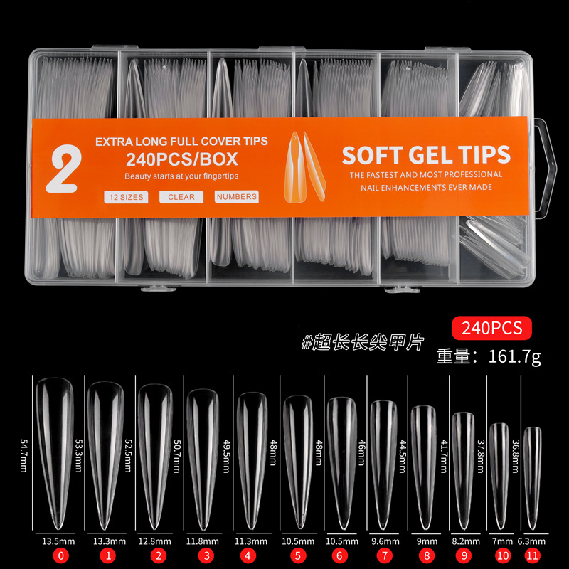 Pieza de clavo puntiagudo extra largo (240PCs)