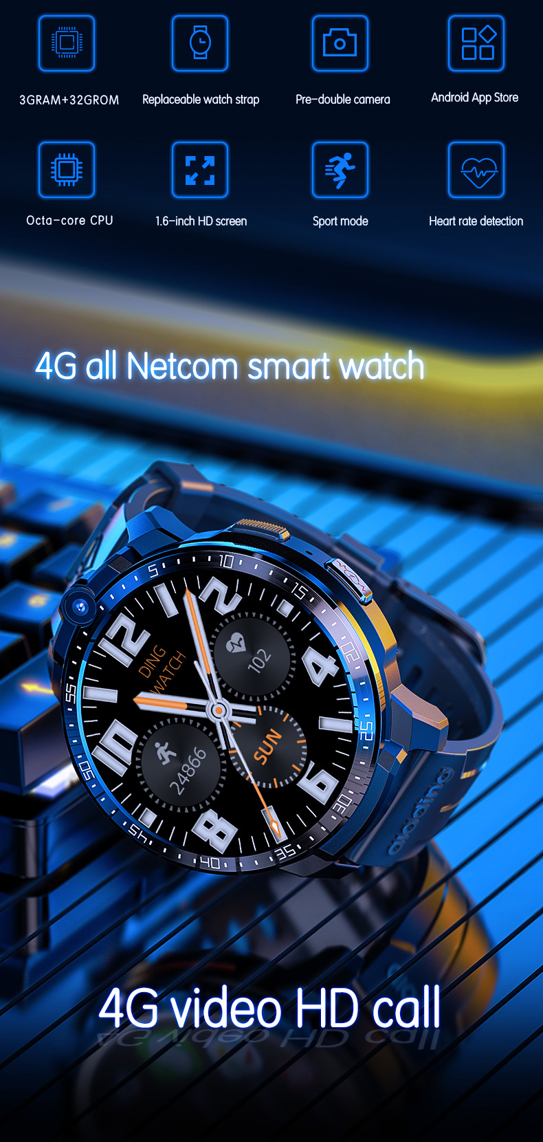 4g Smartwatch With Gps Positioning And Video Call For Adults_voghion.com