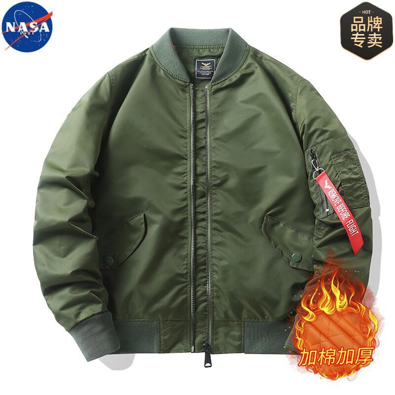 NASAブランド連名2025年春秋アメリカンパイロットジャケット男性カップル迷彩野球服コート|undefined
