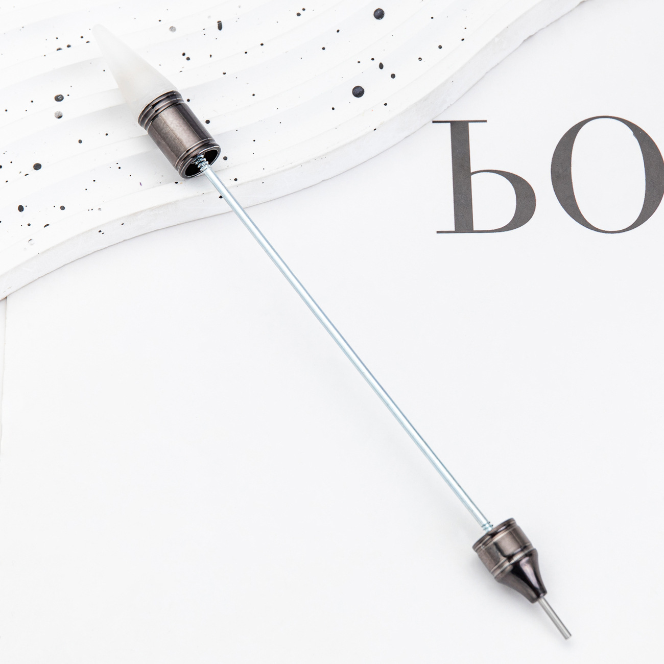 Herramientas de manicuras de doble punta puntero con cabeza de cera puntero de succión puntero herramienta de perforación de pegatinas de flores puntero de manicuras de doble cable de tracción puntero