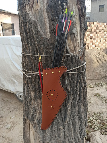 Bow and arrow quiver, bow bag, antique quiver, bow bag, outdoor shooting sports traditional bag, beautiful hunting traditional bow and arrow bag