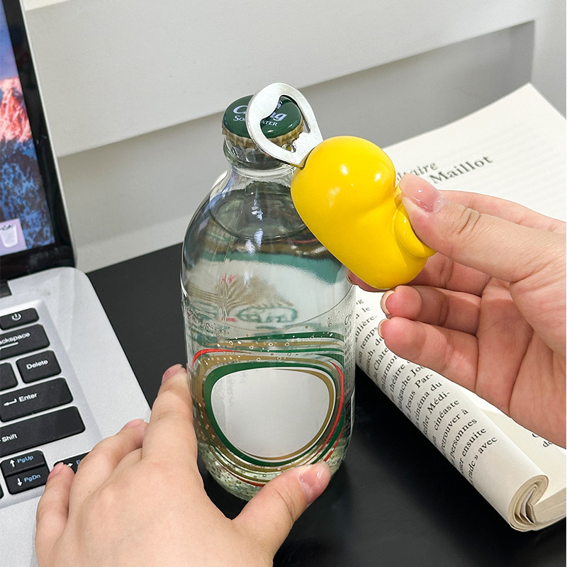 ミッキーボトルオープナーフライドポテトバーガー家庭用多機能クリエイティブ磁気ビールオープナーかわいい漫画キーホルダー|undefined