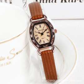 新品DOUKOU女士手表酒桶形盘女款式ins学生党小众简约高级感爆款