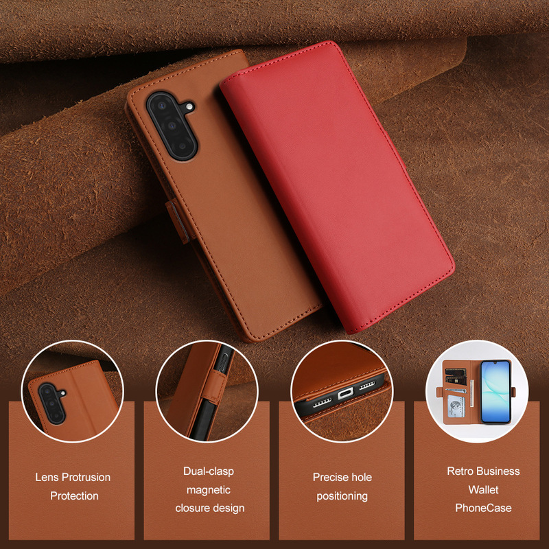 Suitable for Samsung Galaxy A17 Flip-Top Leather Phone Case Book-Style Cover Protective Case