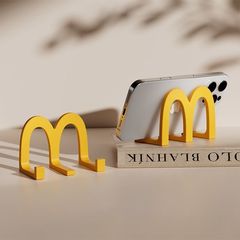 McDonald desktop mobile phone stand small ornaments creative office shelf puts mobile phone shelf students use drama-chasing artifact