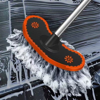 brush, car supplies, long-handled telescopic cotton: Car cleaning tools