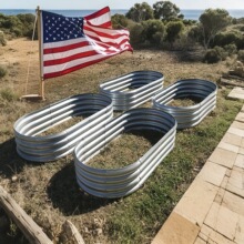 Galvanized Raised Garden Bed 2 Sets 4 By 2 Feet僸߼ܻ��@��