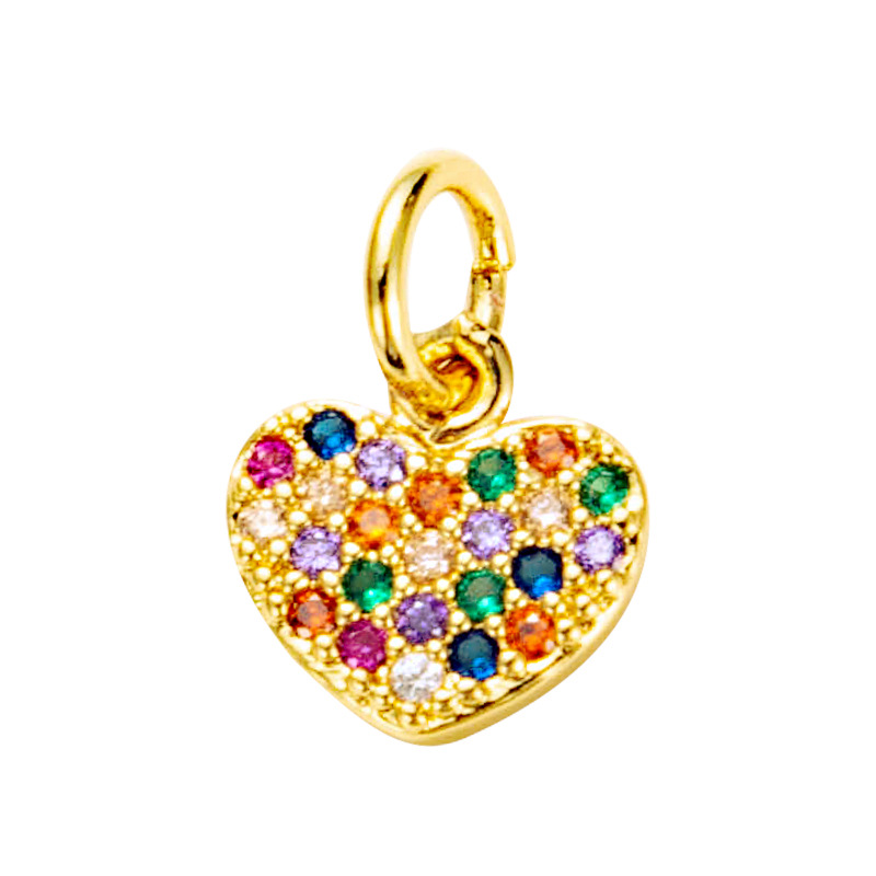 Nihaojewelry wholesale accessories creative key crown starfish rainbow necklace pendantpicture8