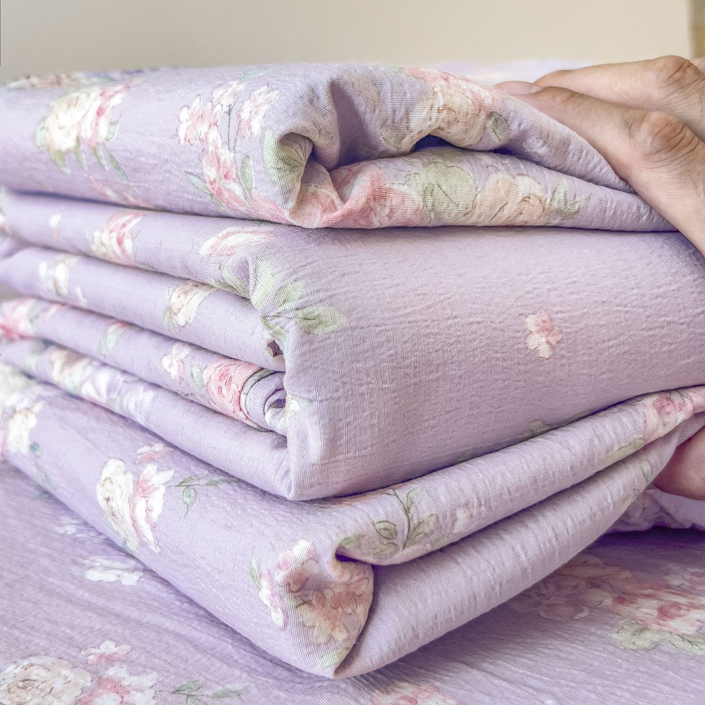 2025 nuevo conjunto de cuatro piezas de cama de doble hilo, sábanas de cama de dormitorio de tres piezas de cama