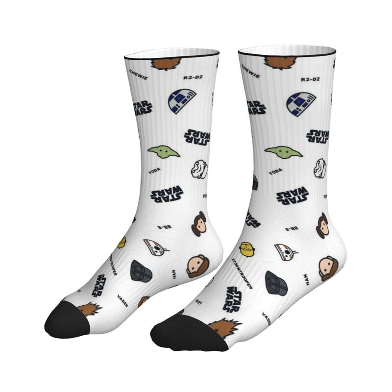 Pod Printed Cross-Border Popular Items Exclusively for White Backgrounds Q-Version Star Wars Character Cartoons Simple Trendy Cool Style Illustrations