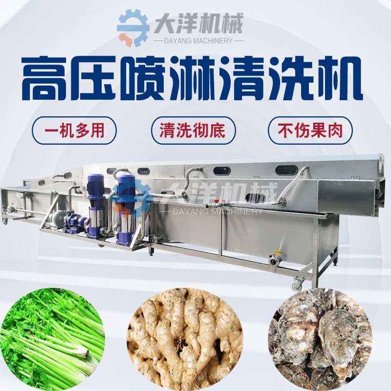 可定制高压喷淋清洗机特脏土豆清洗设备不锈钢材质山药清洗机厂家