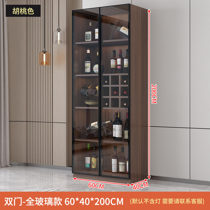 Двойная дверь - полностью стеклянная модель | Винный шкаф шириной 60 см.