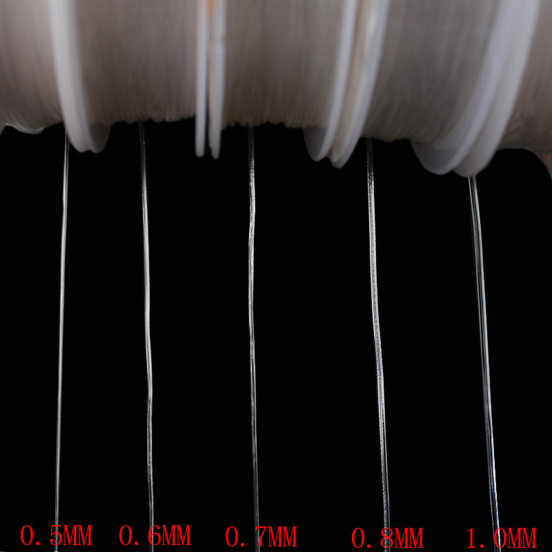 DIY线材弹力鱼丝线 透明白色弹力线小轮 水晶弹力线水晶手链配件详情1