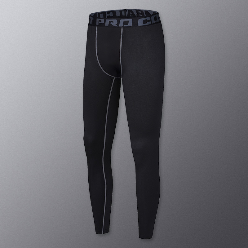 Pantalones deportivos para hombres, entrenamiento de alta elasticidad, leggings de compresión, ropa seca rápida, atletismo, correr, baloncesto, deportes
