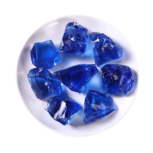 Factory supply Cobalt blue crystal quartz raw stone, aromatherapy stone diffuser stone aquarium fish tank water feature decoration stone