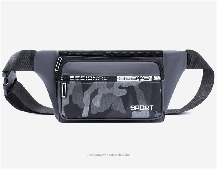 Crossbody bag, men's waist bag, ins trendy Japanese men's single-shoulder bag, 2024 new men's bag, Oxford fabric mobile phone chest bag undefined