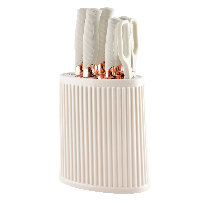 Juego de Cuchillos de Cocina con Soporte de Acero Inoxidable, Set de 7 Piezas para Cocina image 6
