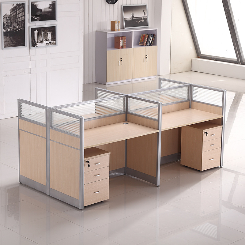 Staff desk financial partition screen table and chair combination staff computer desk modern office simple work desk