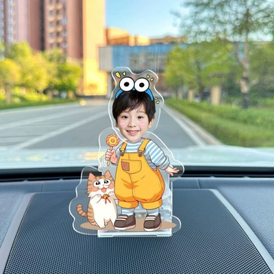 creative | Car ornaments - vehicle-mounted-solar-battery-dual-use-model-single-person-shaking-head-921-model