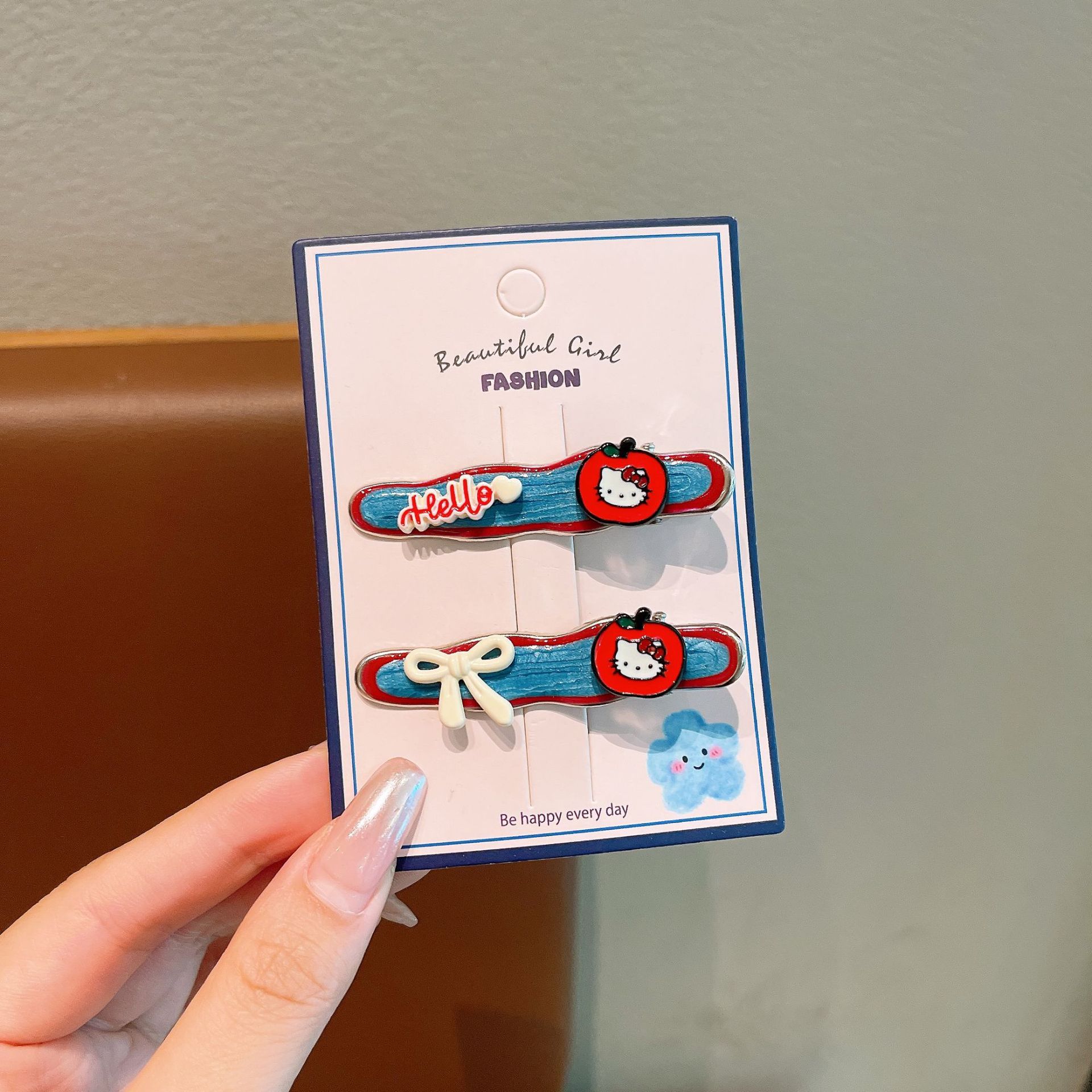 Niños de color jalea nubes lindas niñas bebés cabeza de cabello rotos broche de cabello rotos broche de cabello