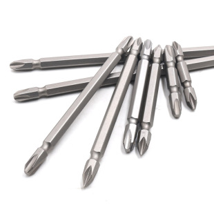 S2 steel hardened 1/4 magnetic double-head cross wind head pneumatic pneumatic nozzle screwdriver head screwdriver head screwdriver head screwdriver head screwdriver
