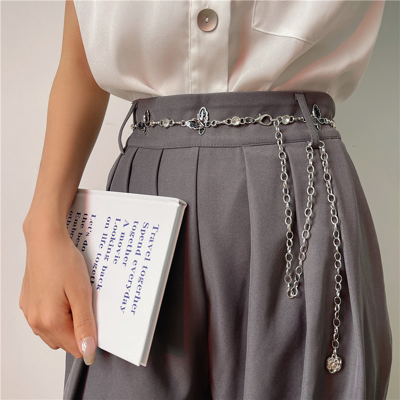 Vlinder tailleketting voor dames decoratieve metalen riem_voghion.com