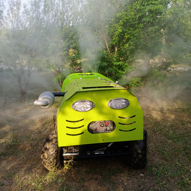 密植果园打药机 柴油遥控智能果树灭虫打药机 自走式高压喷雾器