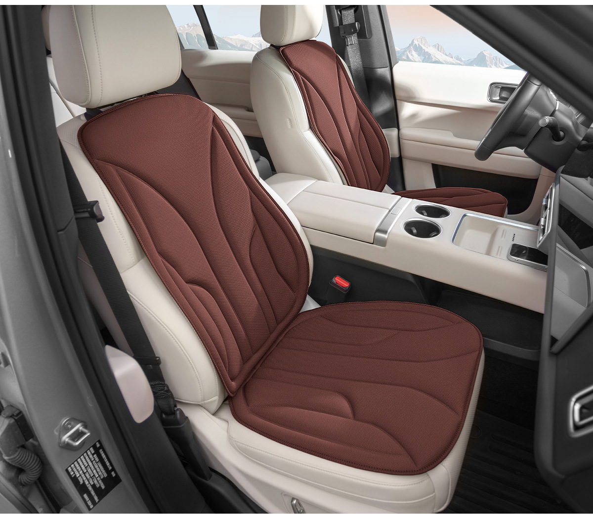 High-quality latex car seat cushion, suitable for all seasons, breathable, non-slip, soft and comfortable, made of seaweed fiber, wholesale from manufacturer