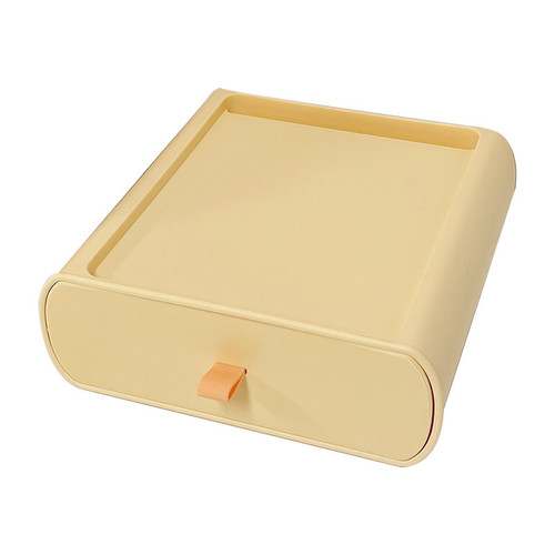 Drawer-type desktop storage box office workstation storage and organization artifact dormitory table bedside stationery storage cabinet