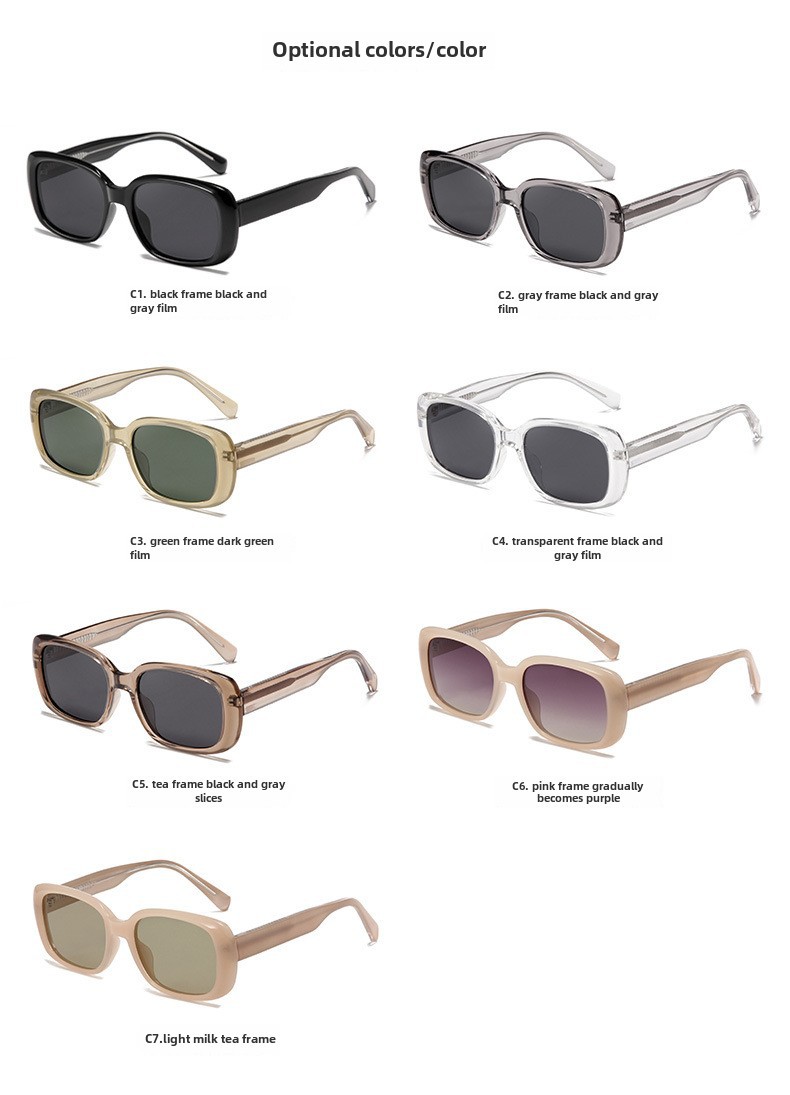 TR712 Rose's Story Yifei Polarized Sunglasses Women's Fashion Korean Cat's Eye Sunglasses_voghion.com