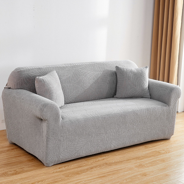 solid color elastic sofa for double