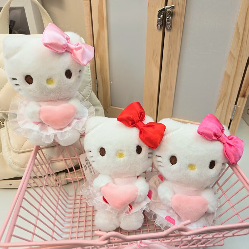 漫画クリエイティブかわいいキティ猫ぬいぐるみ人形ペンダントキーホルダーカップルバッグ人形小さなペンダント|undefined