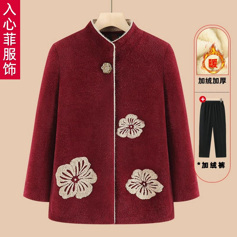 Зимняя одежда для людей среднего и пожилого возраста женская осенняя и зимняя куртка 70 лет бабушка зимняя бархатная толстая куртка