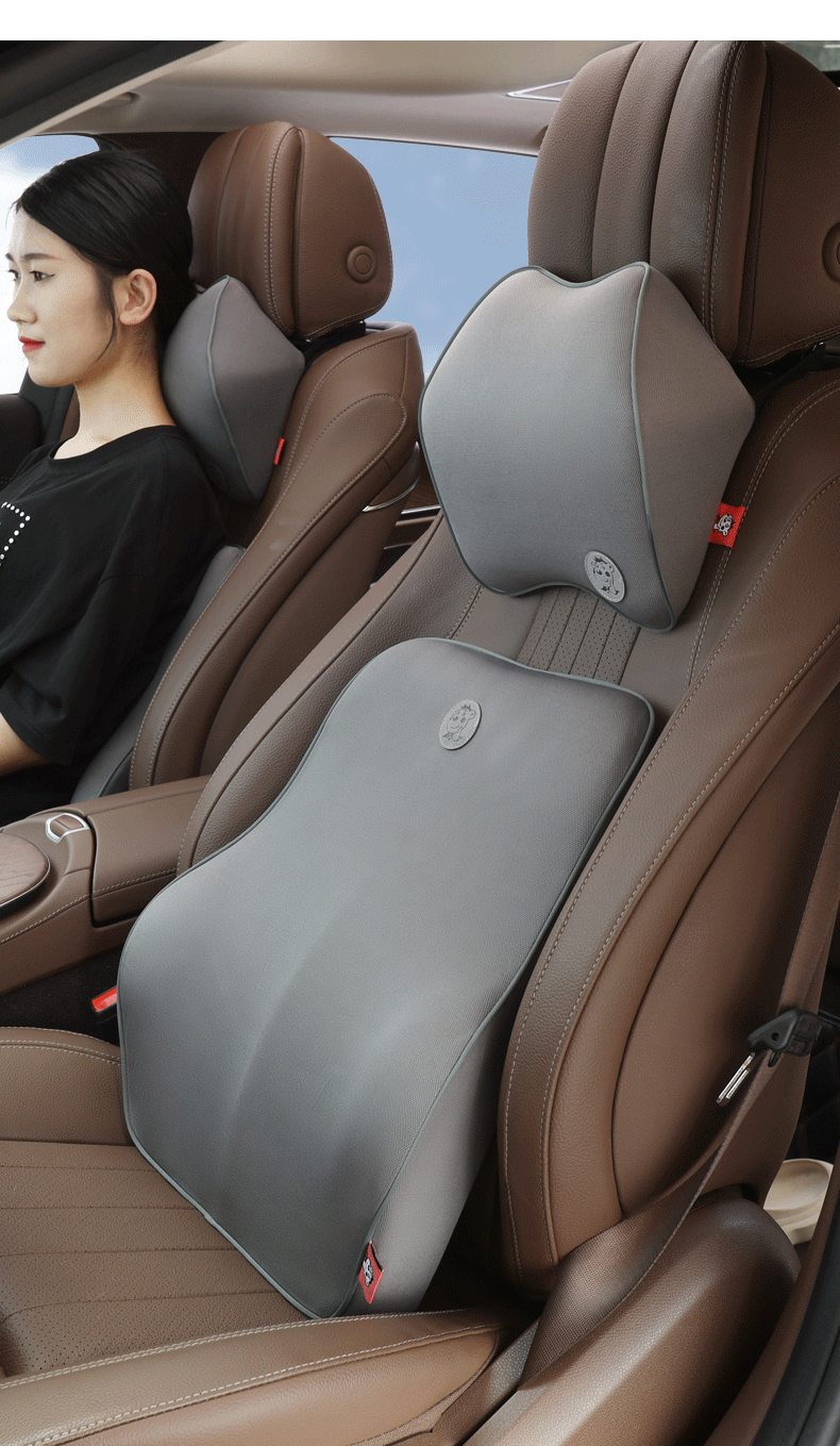 Car lumbar support cushion, memory foam waist pillow, car seat lumbar support, driver lumbar support set