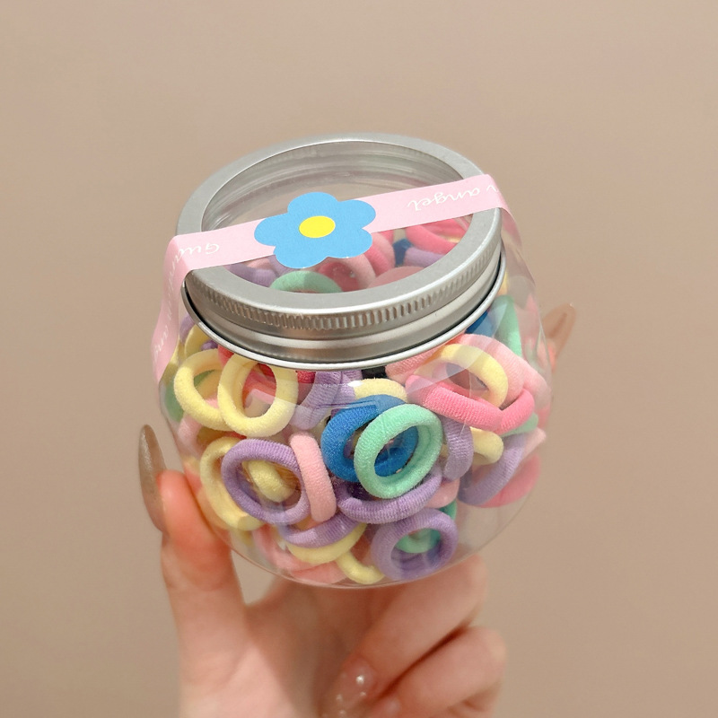 Cuerda para la cabeza para niños, lazo para el cabello altamente elástico y duradero, banda de goma para el cabello para bebés, cuerda para el cabello para niñas, accesorios para el cabello enlatados para niñas al por mayor