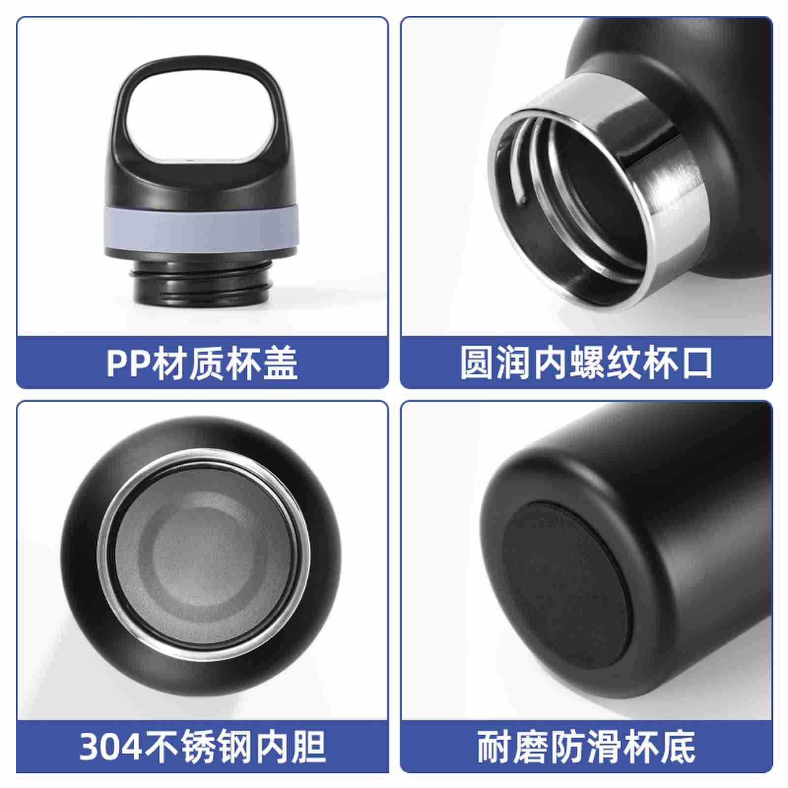 Transfronterizo americano botella grande taza de vacío 304 de doble capa de acero inoxidable de gran capacidad taza de agua deportes al aire libre montañismo hervidor de agua