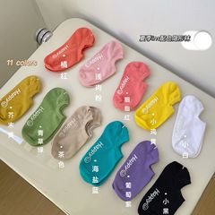 Spring and summer new style smiling face short-tube boat socks for women summer thin low-cut shallow mouth sweat-absorbent breathable invisible boat socks