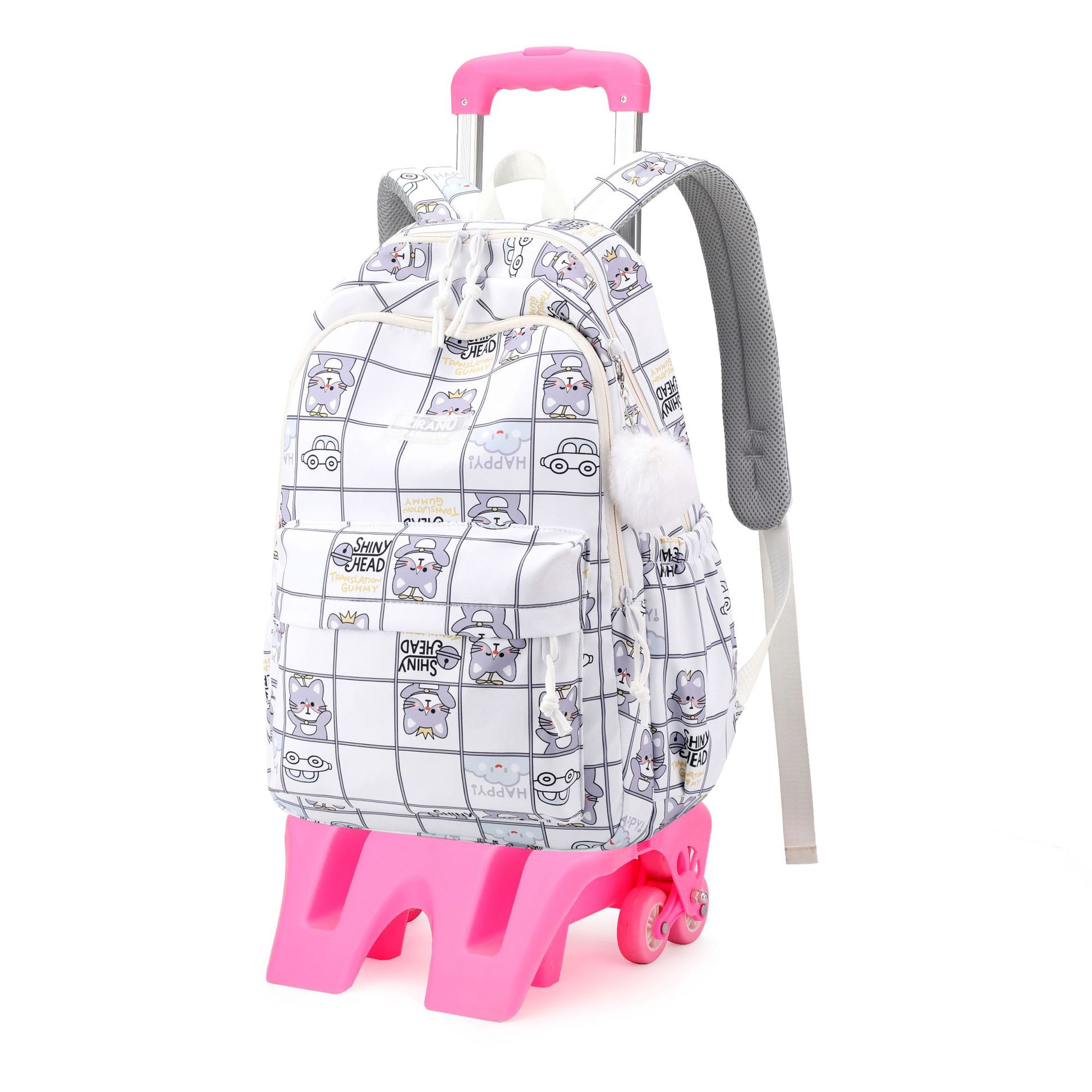 Mochila de pescado natural 3 - 6 grados mochila de escolares de la escuela primaria gran capacidad de doble uso mochila de la escuela secundaria