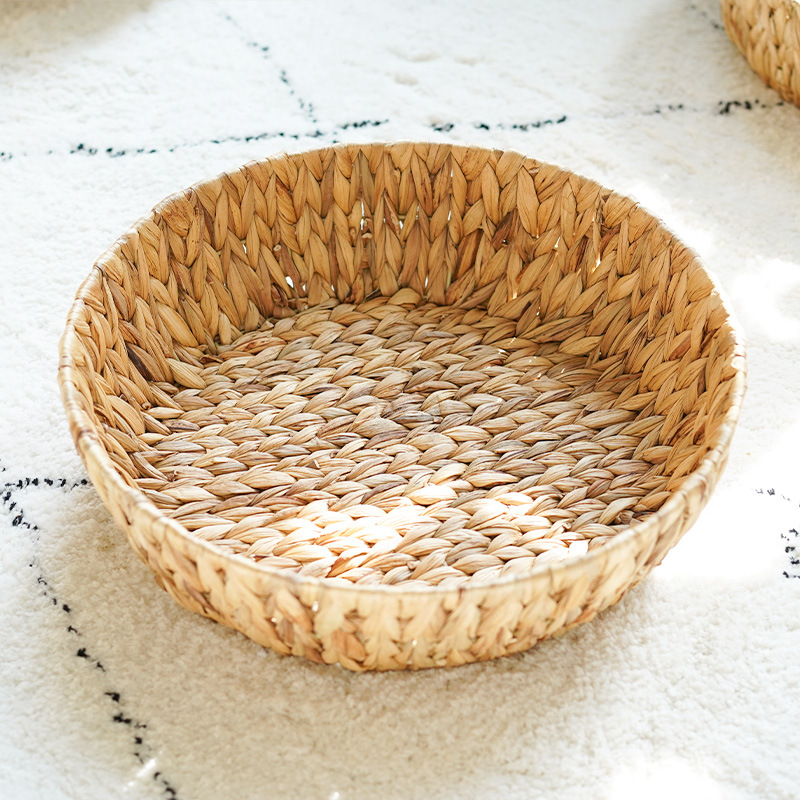 Personalizada transfronteriza mascotas juguetes almacenamiento cesta hueso forma cajas de hoyacinto hoyacinto tela de caña cesta de almacenamiento miscelánea