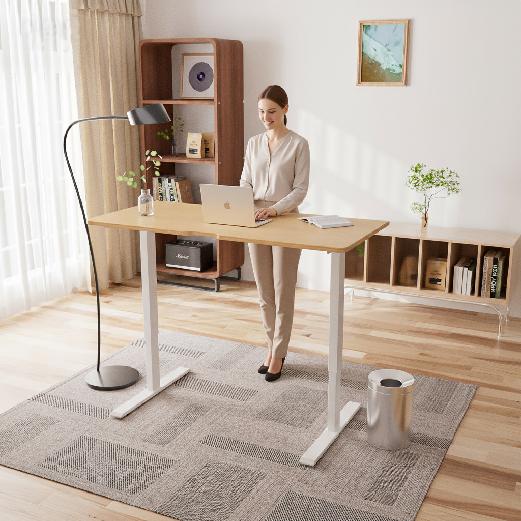 26年新款双电机电动升降桌架桌腿人体工学电竞桌办公桌书桌