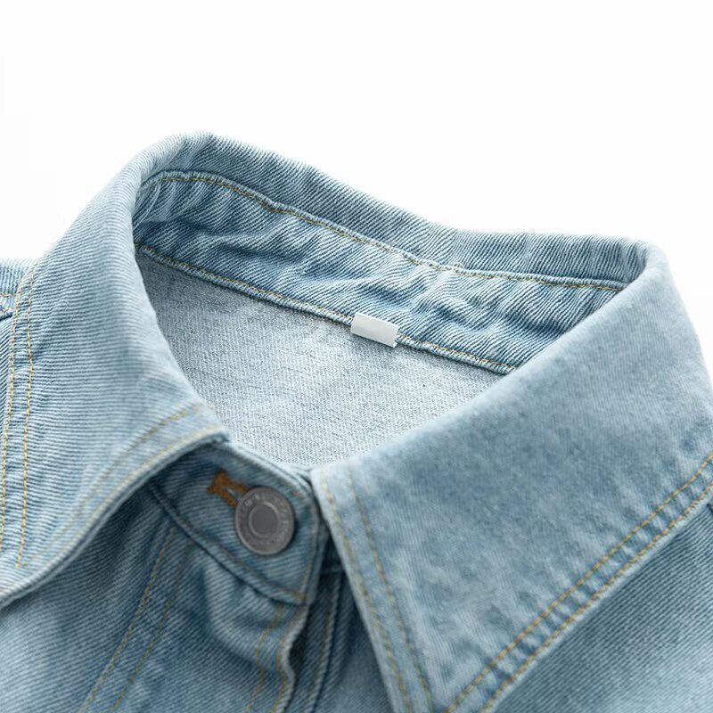 Cross-Border European and American Retro Ins Heavy Washed Retro Workwear Loose Long-Sleeved Denim Shirt Women's Shirt Jacket