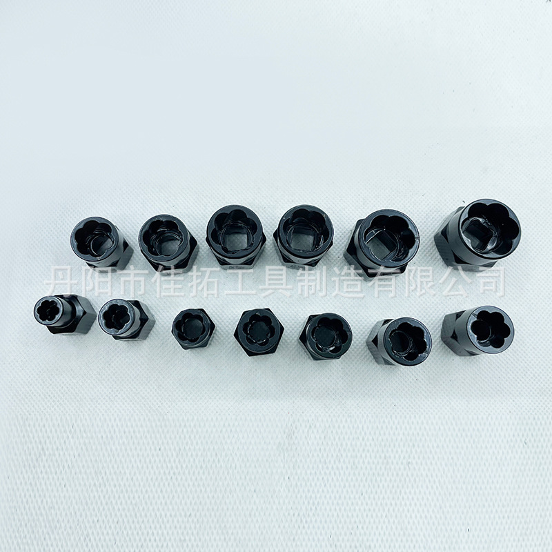 13 Unid electroforesis Extractor de pintura extractor de tornillo roto tornillo de cabeza rota herramienta de eliminación de perno hexagonal