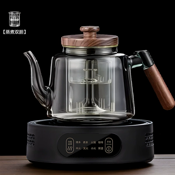 Standard black stove + soot ethereal pot (steaming double bladder) 1200ML.