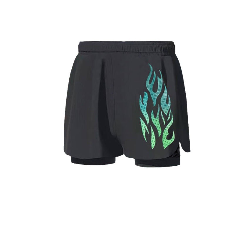 Pantalones de baño para hombres 2025 nuevos pantalones de baño sueltos profesionales de doble capa anti-avergonzado traje de baño de playa equipo de baño