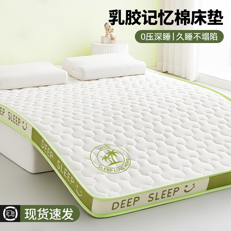 Latex Memory Foam Mattress Cover Home Cushion Bedroom Dormitory Student Single and Double Tatami Sponge Mat