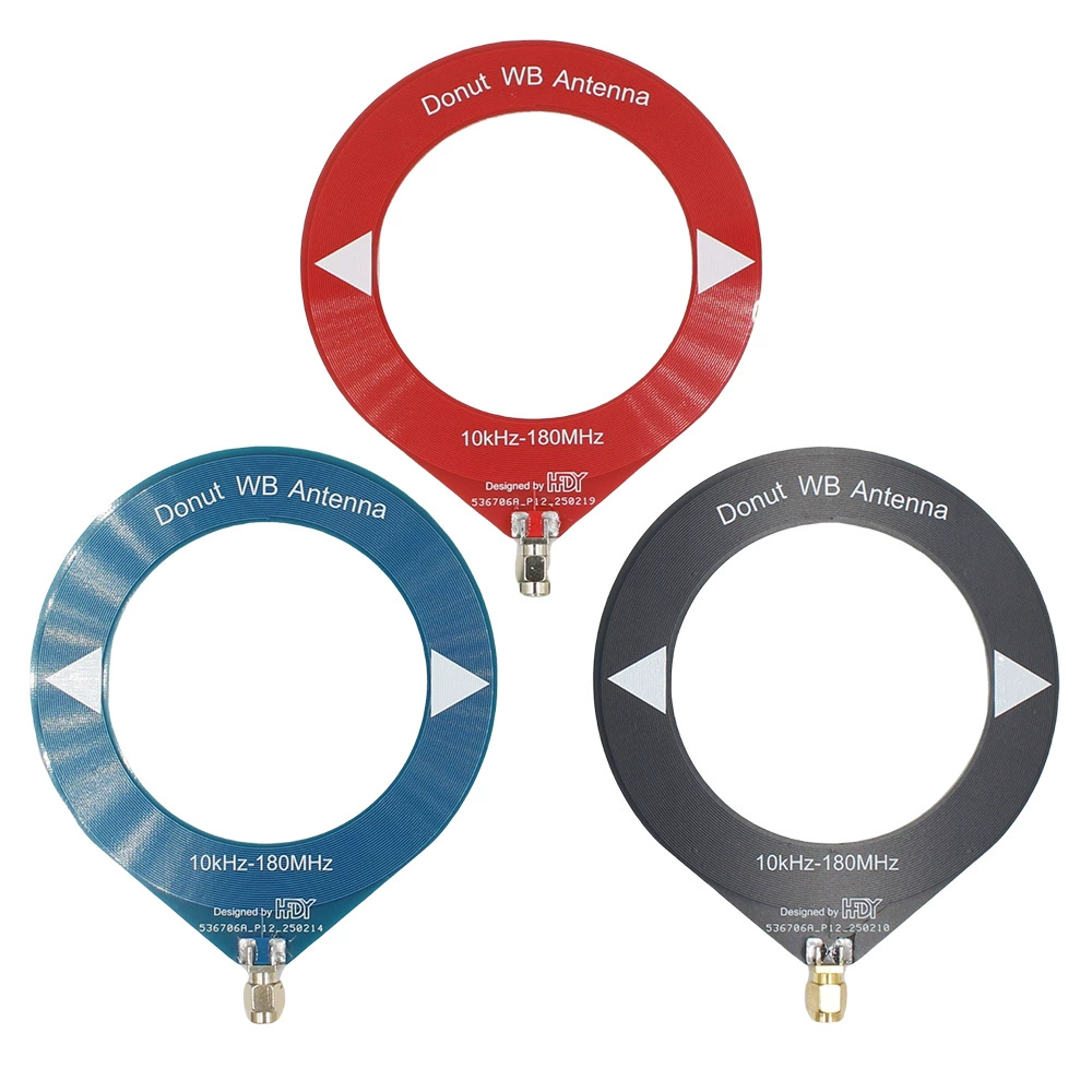Полнодиапазонная антенна-пончик с кольцом покрытия 10 кГц-180 МГц поддерживает прием близорукости/средней волны SDR