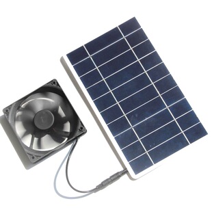 10W solar panel fan solar pet exhaust fan chicken dog cat solar air flow fan